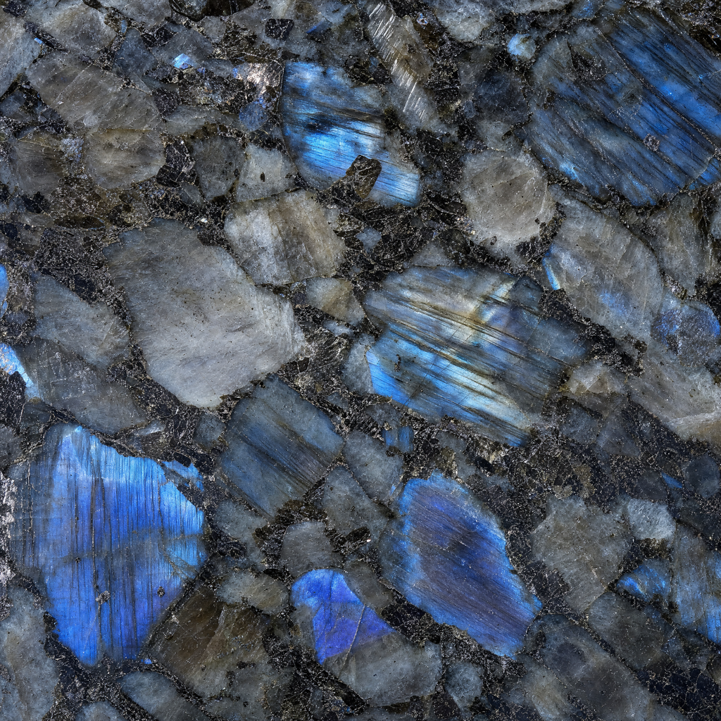 Blue Pearl granite sample