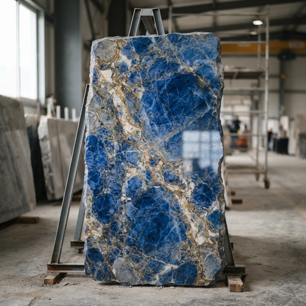 Azul Macaubas marble slab