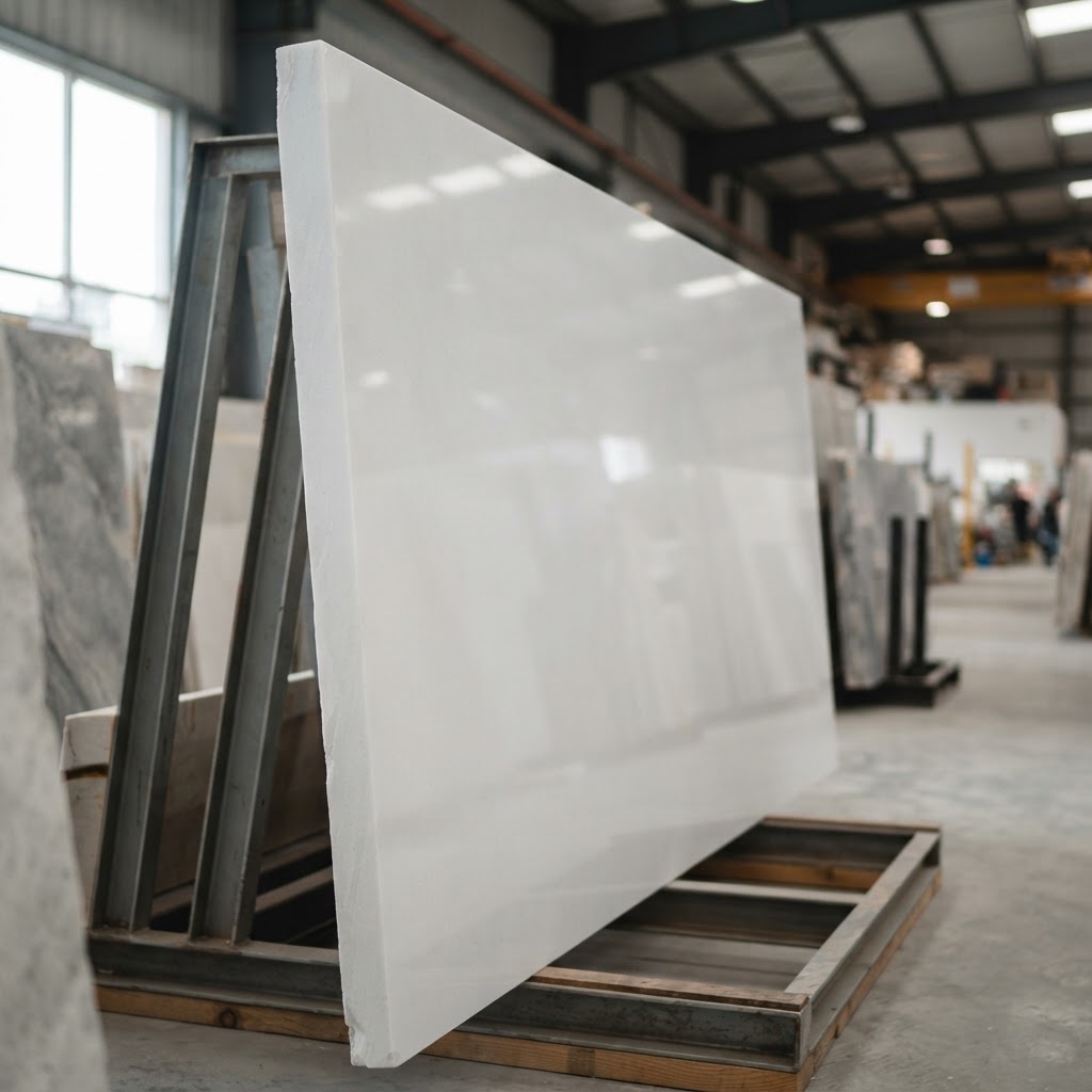 Bianco Puro marble slab