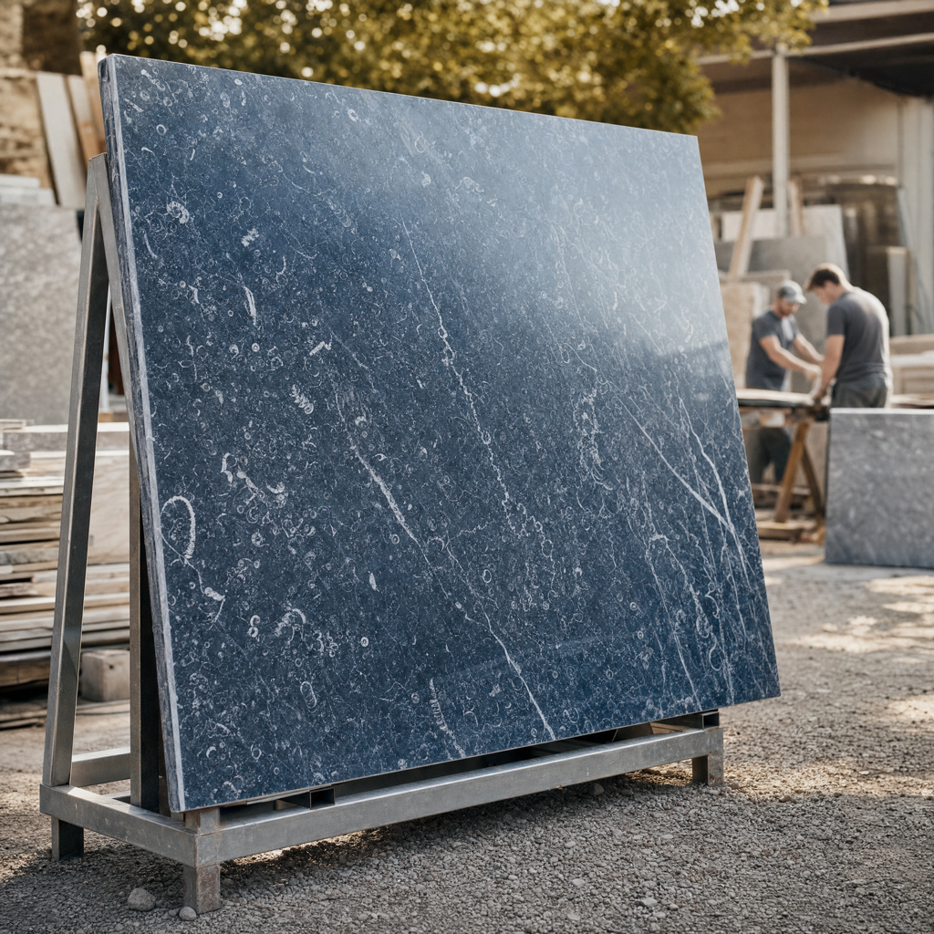 Blue de Savoie marble slab