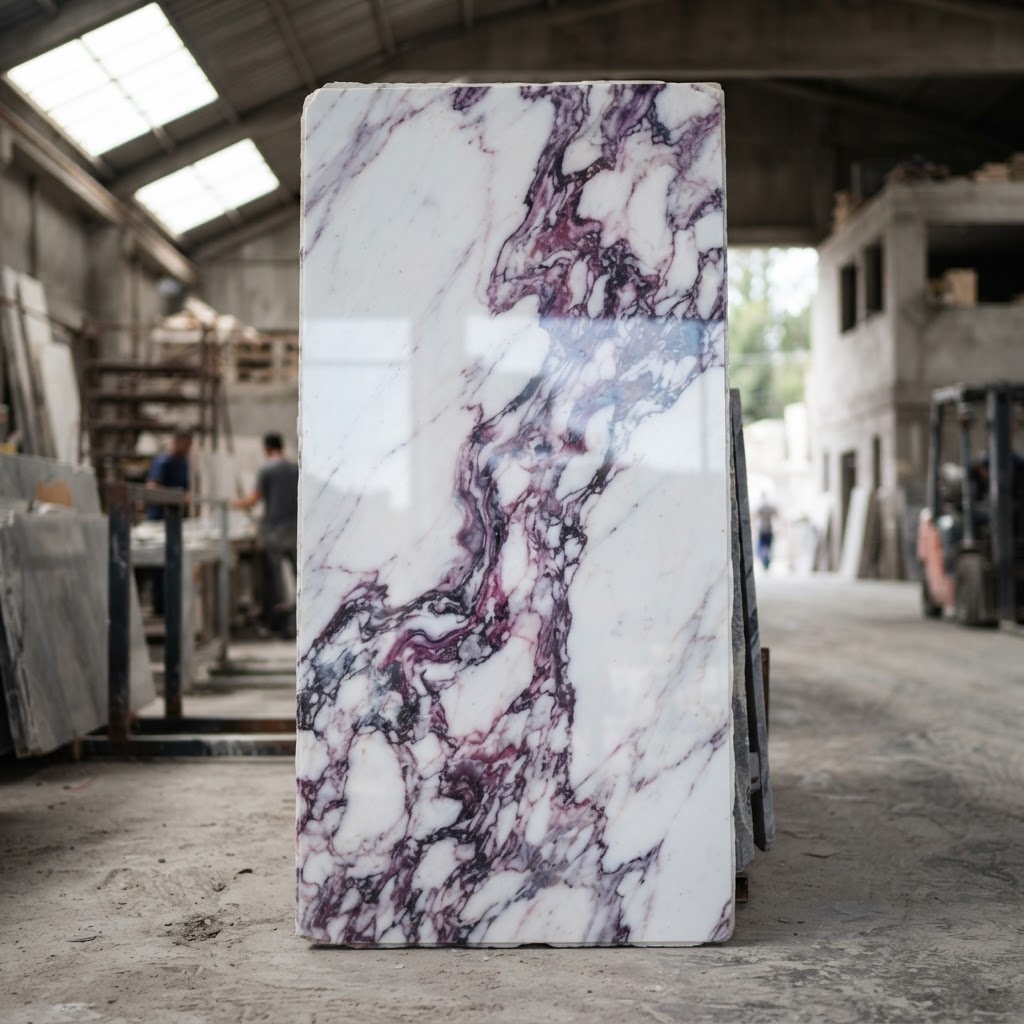 Calacatta Viola marble slab