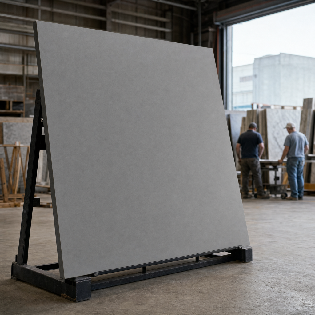 Storm Concrete quartz slab